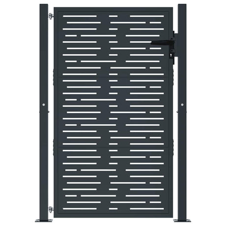 VIDAXL -Anschluss 105x155 cm mit quadratischer Stahl -Anthrazit -gelöscht