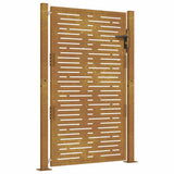 Vidaxxl Tor quadratisch 105x130 cm Cortenstahl