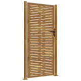 Vidaxxl-Tor 105x205 cm quadratischer Cortenstahl