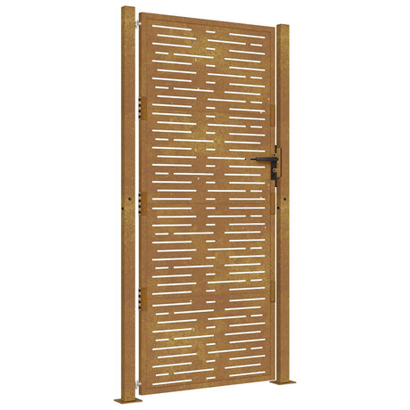Vidaxxl-Tor 100x200 cm quadratischer Cortenstahl