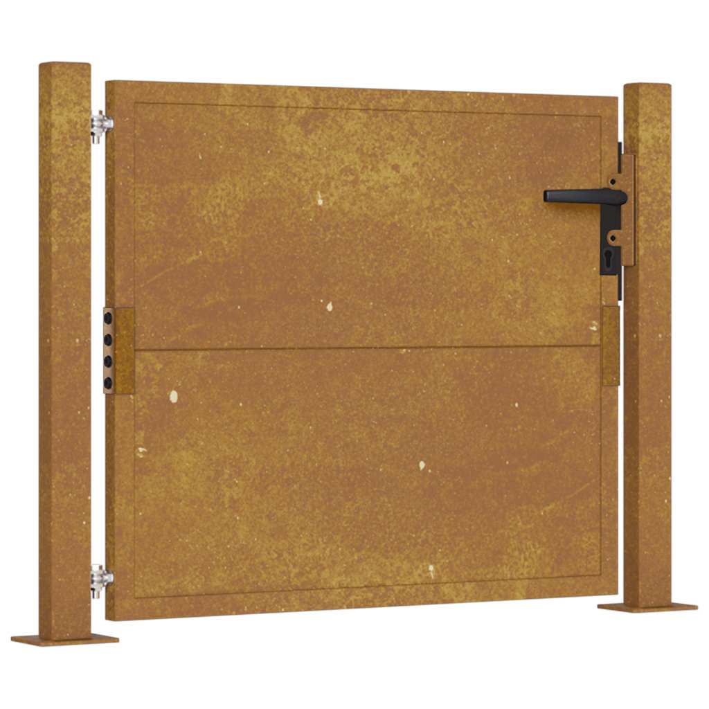 Vidaxxl Tor 105x80 cm Cortenstahl
