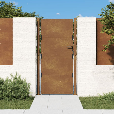 Vidaxxl-Tor 105x180 cm Cortenstahl