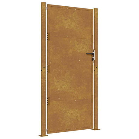 VIDAXL -Port 105x205 cm Cortenstahl