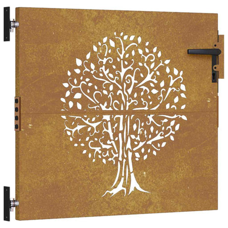 Vidaxl Poort 85x75 cm Baumdesign Cortenstaal