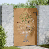 Vidaxl Poort 85x125 cm Baumdesign Cortenstaal