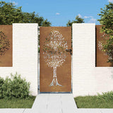 Vidaxl Poort 85x200 cm Baumdesign Cortenstaal