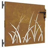 Vidaxl Poort 85x100 cm Grasdesign Cortenstaal