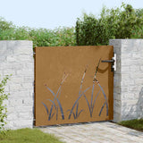 Vidaxl Poort 85x100 cm Grasdesign Cortenstaal