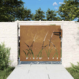 Vidaxl Poort 85x100 cm Grasdesign Cortenstaal