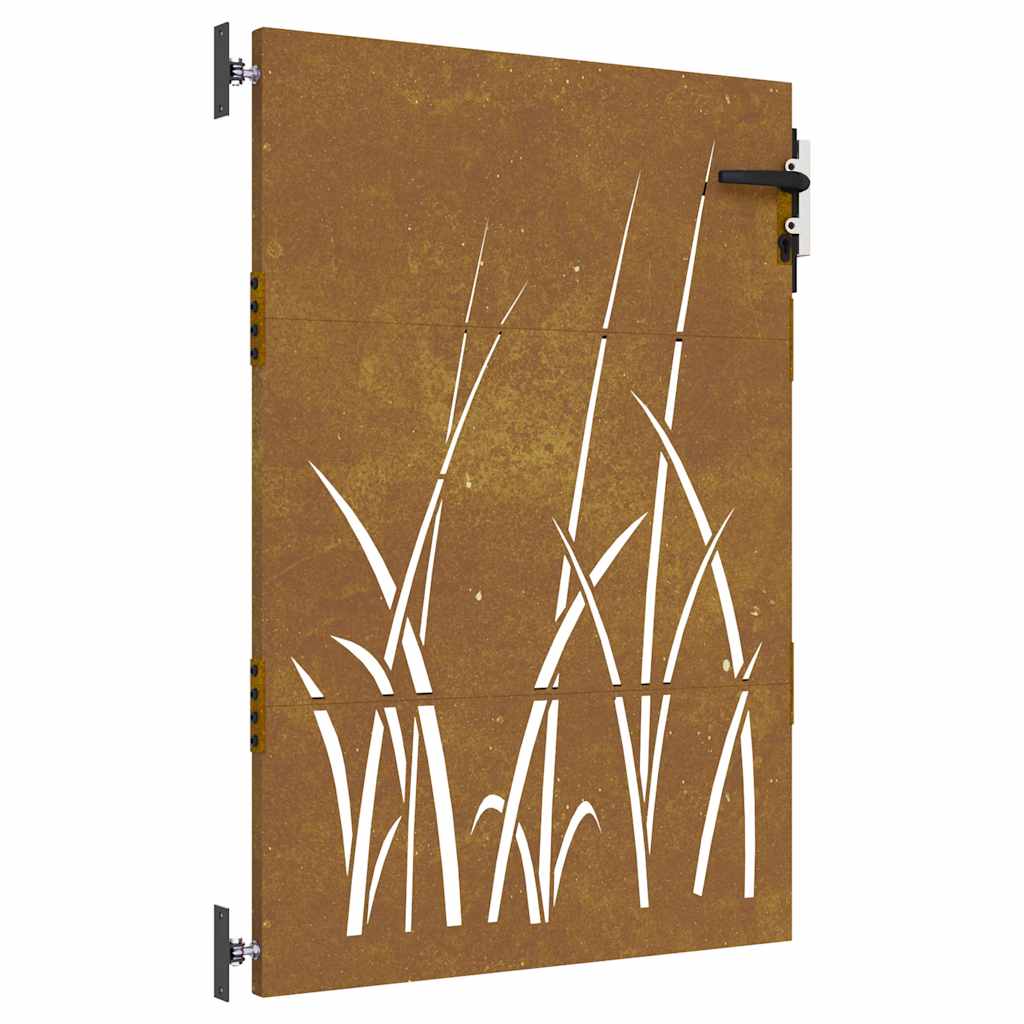 Vidaxl Poort 85x150 cm Grasdesign Cortenstaal