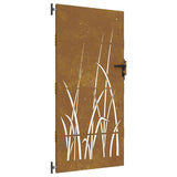 Vidaxxl Tor 85x200 cm Grasdesign Cortenstahl