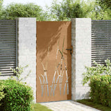 Vidaxxl Tor 85x200 cm Grasdesign Cortenstahl