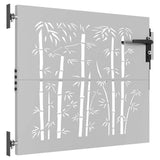 Vidaxxl Tor 85x75 cm Bambus Design Cortenstahl