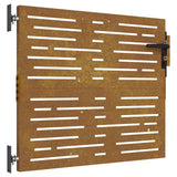 VIDAXL -Anschluss 85x100 cm Quadrat Corten Stahl