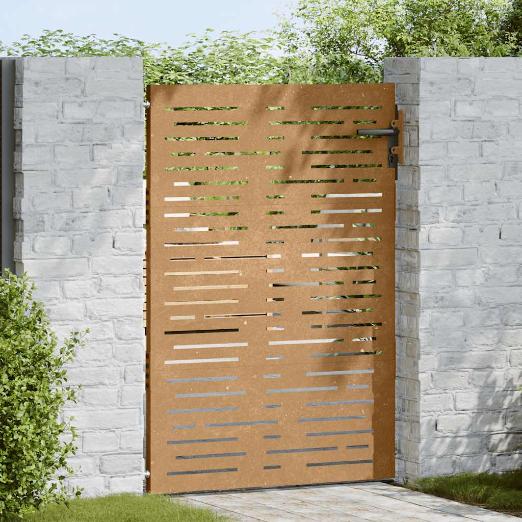 Vidaxxl-Tor 85x125 cm quadratischer Cortenstahl