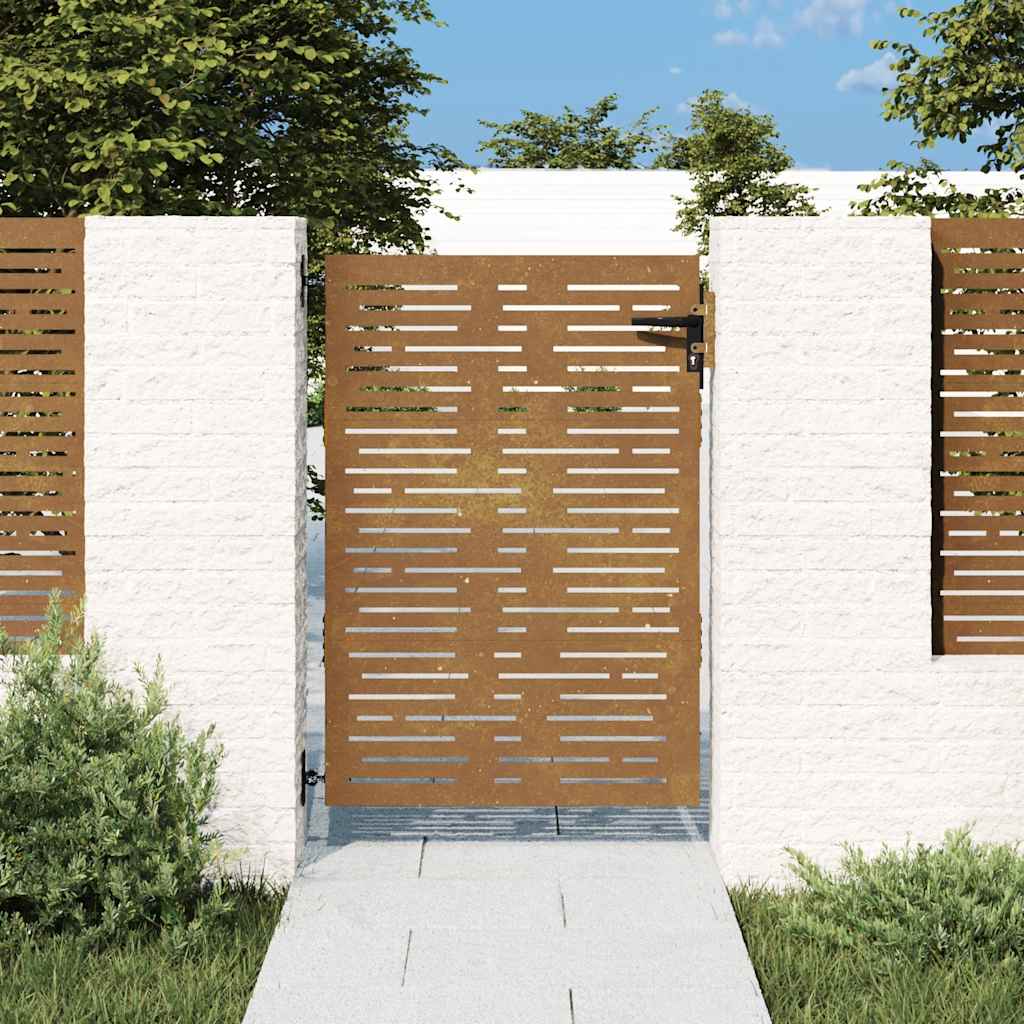 Vidaxxl-Tor 85x125 cm quadratischer Cortenstahl