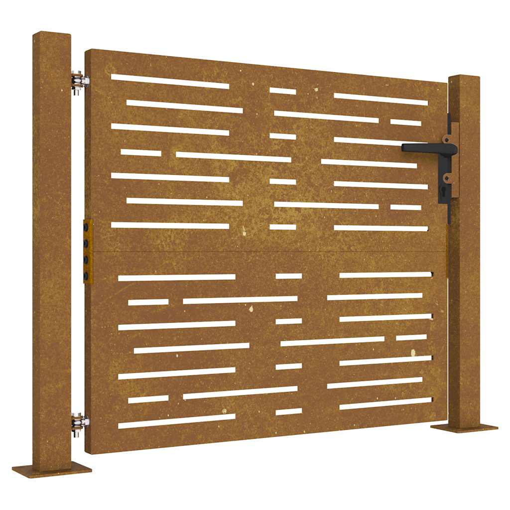 Vidaxxl-Tor 105x105 cm quadratischer Cortenstahl