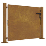 Vidaxl poort 100x100 cm cortenstaal