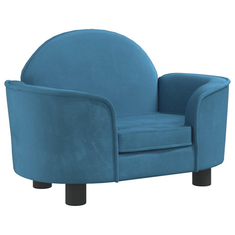 Vidaxxl Hundebett 66x40x45 cm samtblau