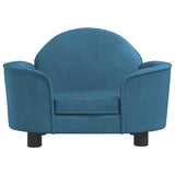 Vidaxxl Hundebett 66x40x45 cm samtblau
