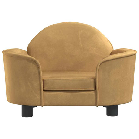 Vidaxxl Hundebett 66x40x45 cm samtbraun