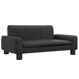 Vidaxxl Hundebett 70x45x30 cm Kunstleder schwarz