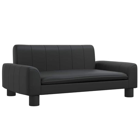 Vidaxxl Hundebett 70x45x30 cm Kunstleder schwarz