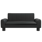 Vidaxxl Hundebett 70x45x30 cm Kunstleder schwarz