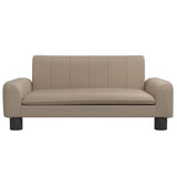 Vidaxxl Hundebett 70x45x30 cm Kunstleder cappuccinofarben