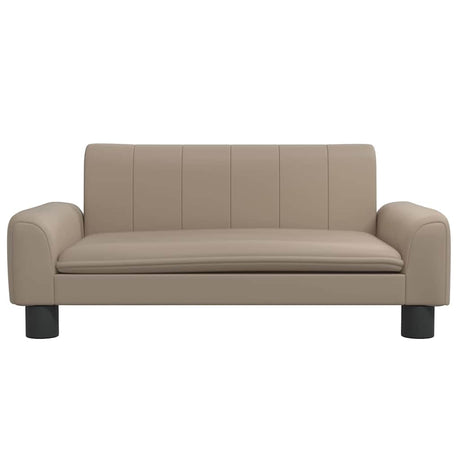 Vidaxxl Hundebett 70x45x30 cm Kunstleder cappuccinofarben