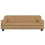 Vidaxxl Hundebett 90x53x30 cm samtbraun