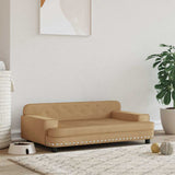 Vidaxxl Hundebett 90x53x30 cm samtbraun