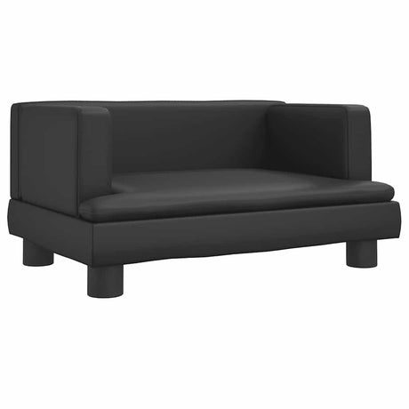 Vidaxxl Hundebett 60x40x30 cm Kunstleder schwarz