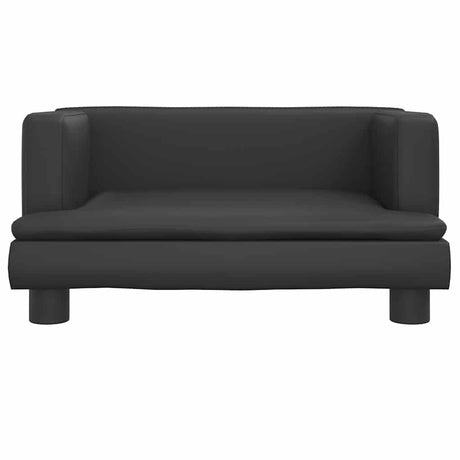 Vidaxxl Hundebett 60x40x30 cm Kunstleder schwarz