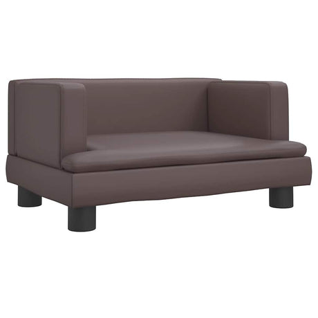 Vidaxxl Hundebett 60x40x30 cm Kunstleder braun