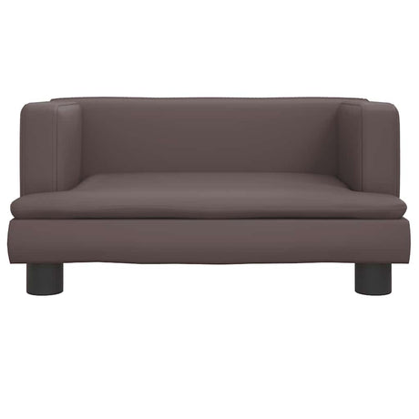 Vidaxxl Hundebett 60x40x30 cm Kunstleder braun