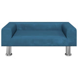 Vidaxxl Hundebett 70x45x26,5 cm samtblau