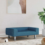 Vidaxxl Hundebett 70x45x26,5 cm samtblau