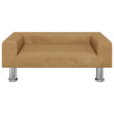 Vidaxl Hundekorb 70x45x26,5 cm Samtbraun