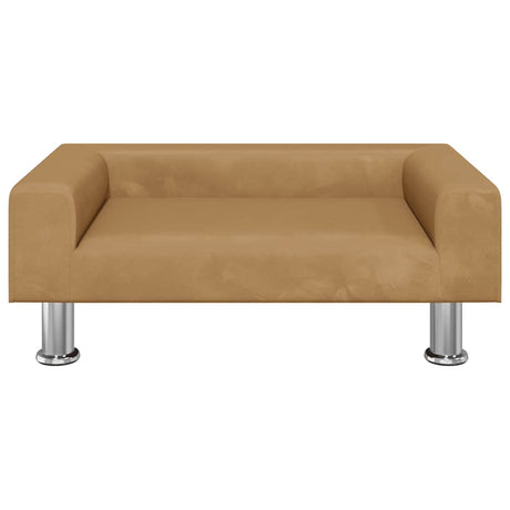 Vidaxl Hundekorb 70x45x26,5 cm Samtbraun