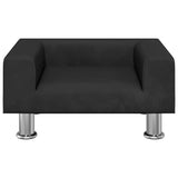 Vidaxl Hundekorb 50x40x26,5 cm Samt Schwarz