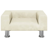 Vidaxl Hundekorb 50x40x26,5 cm Samtcreme -Colored