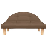 Vidaxl Hundekorb 70x52x30 cm Stoff braun
