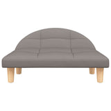 VidaXL Hundebett 70x52x30 cm Stoff Taupe