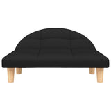 Vidaxl Hundekorb 70x52x30 cm Stoff schwarz