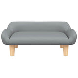 Vidaxxl Hundebett 70x40x24 cm Stoff hellgrau