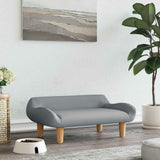 Vidaxxl Hundebett 70x40x24 cm Stoff hellgrau