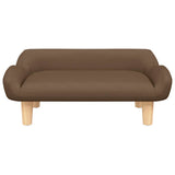 Vidaxl Hundekorb 70x40x24 cm Stoff braun