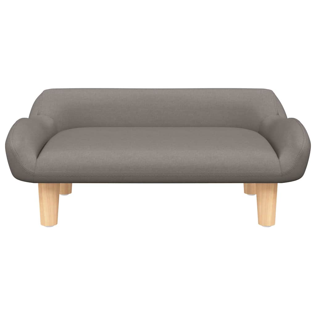 Vidaxxl Hundebett 70x40x24 cm Stoff Taupe