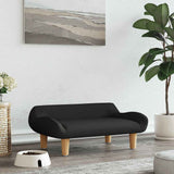 VidaXL Hundebett 70x40x24 cm Stoff schwarz